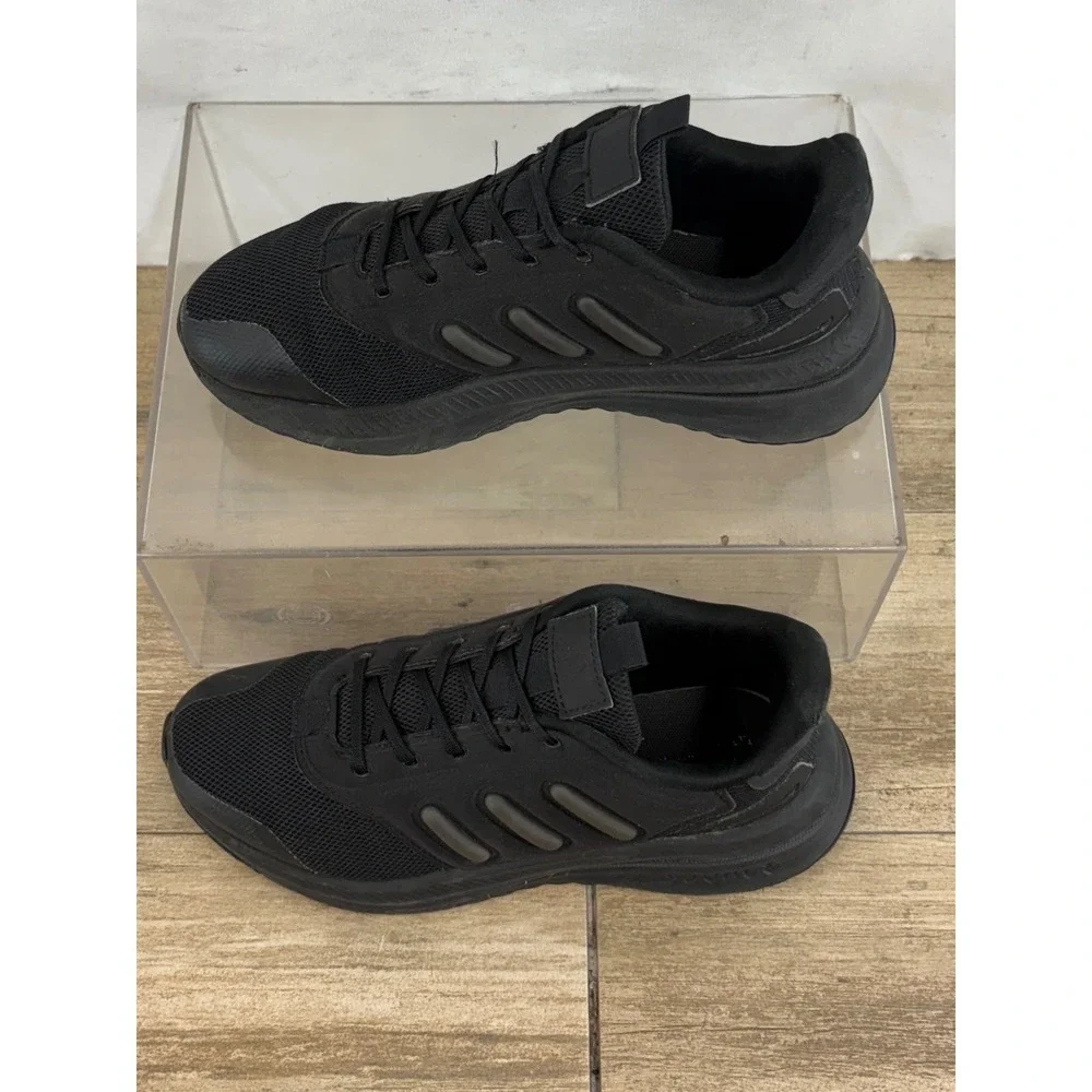 Adidas Bounce Mens Black Mesh Running Shoes Sneakers Size 5.5 US‎